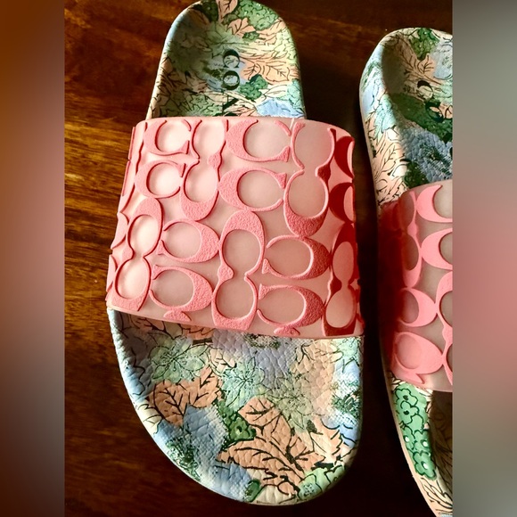 Coach Udele Slides Floral Size 6 - Picture 2 of 10